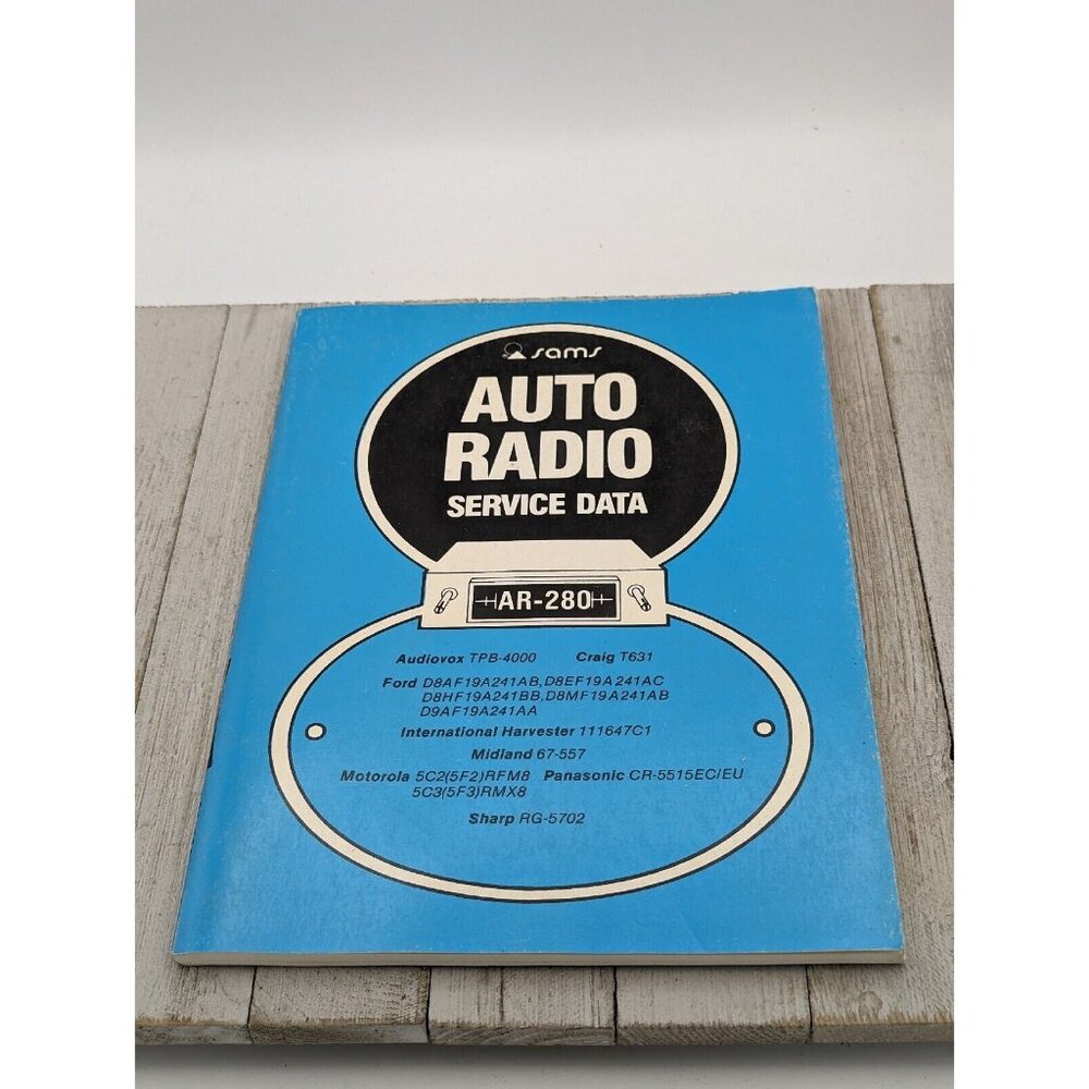 Original Sams Auto Radio Service Data Book AR-280